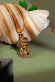 Gold Plated Ambe Mataji Pendant with Chain
